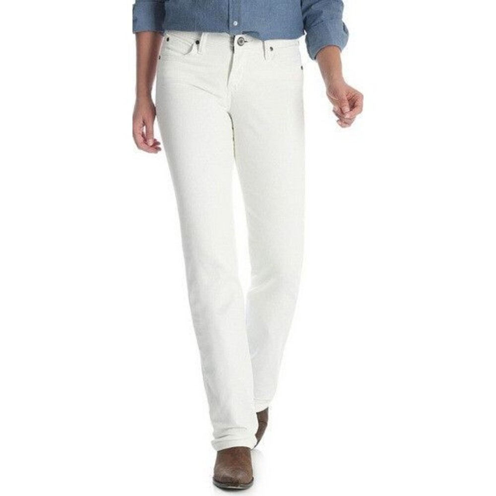 NWT Wrangler Women's Q-Baby Bootcut Ultimate Riding Jeans White Size 29X32